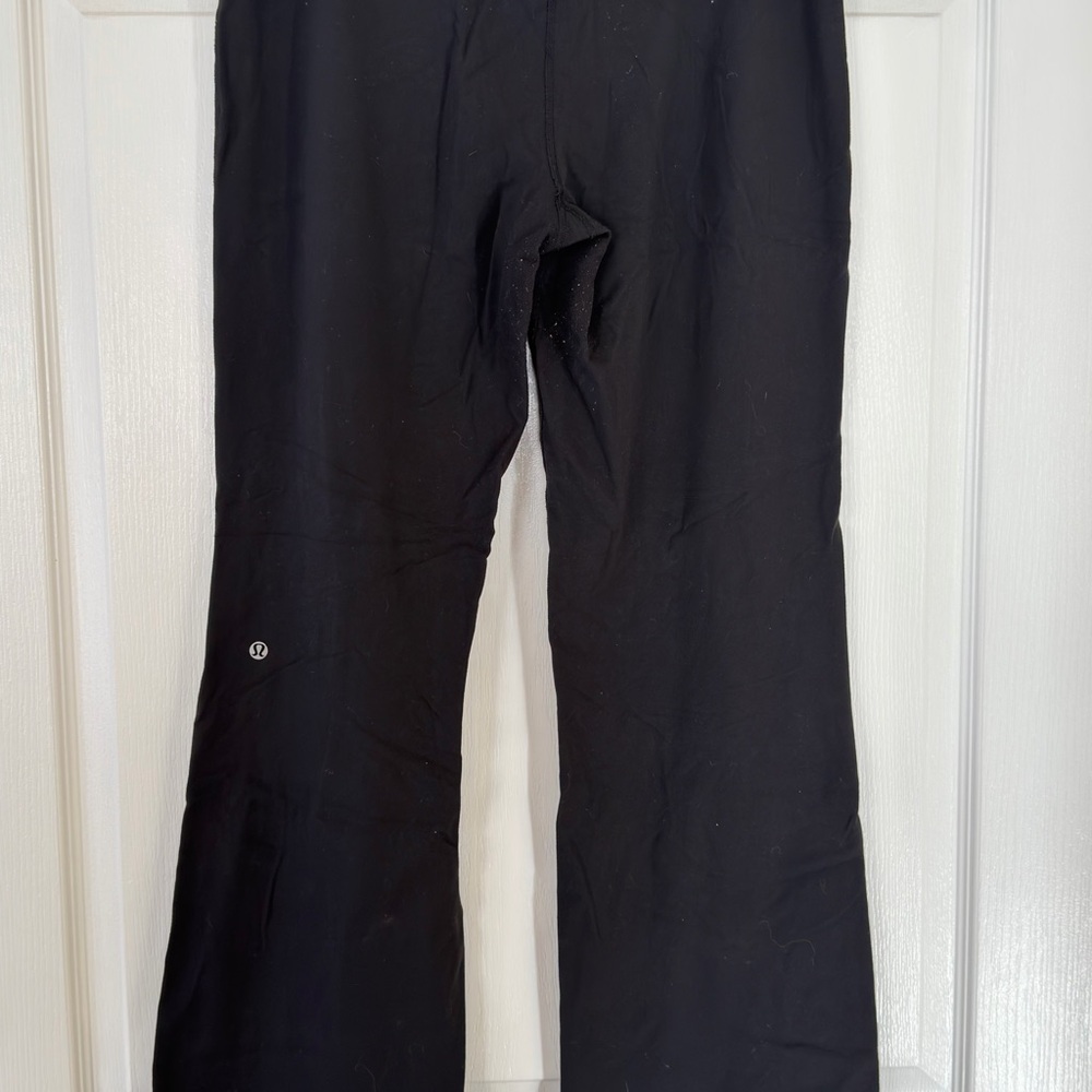 Lululemon Black Bootcut Yoga Leggings Womens Athletic Pants Flared